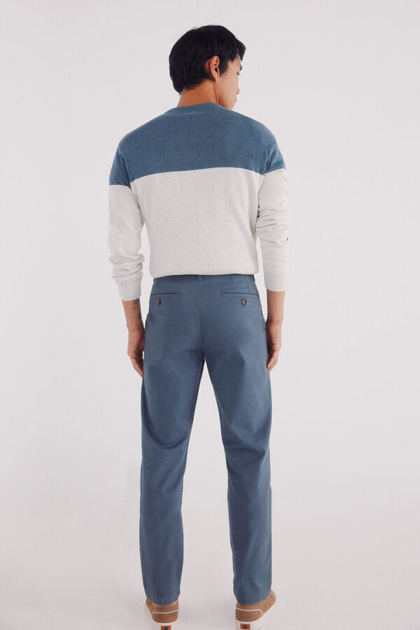 Springfield Pantal&oacute;n chino slim fit azul