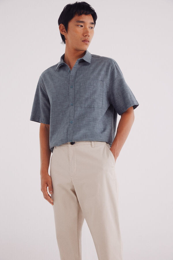 Springfield Calças calças chino leves e justas bege