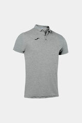 Joma manga polo hobby  cinzento