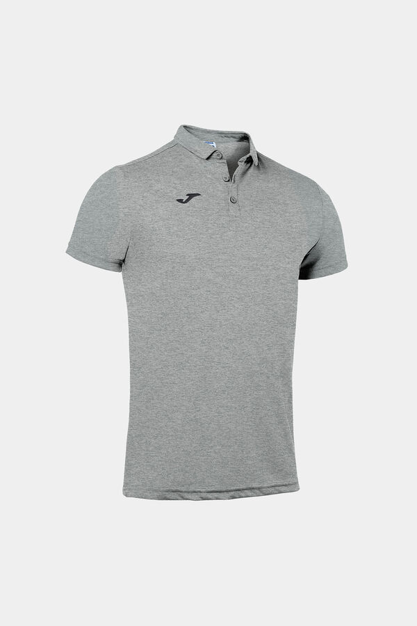Joma manga polo hobby  cinzento