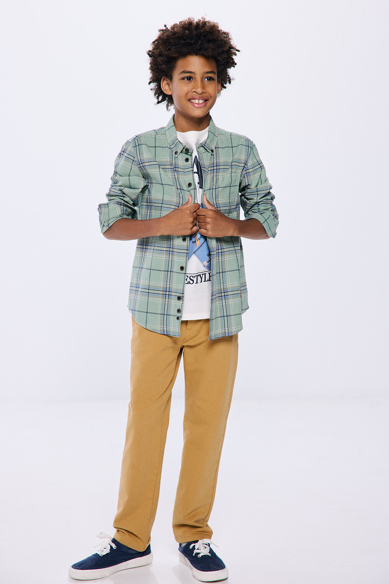 Springfield Kids Camisa xadrez menino