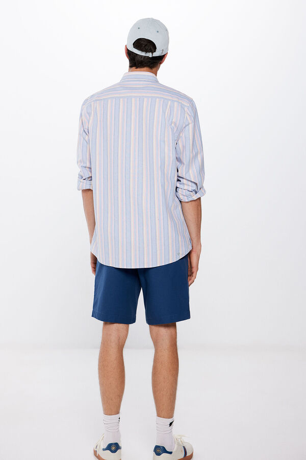 Springfield Bermudas cor corte relax fit azul