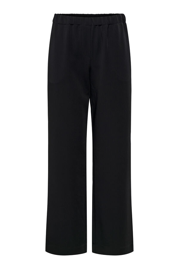 Only Pantal&oacute;n de pata ancha negro