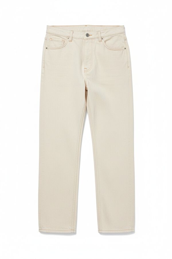 Springfield Jeans straight fit cru branco