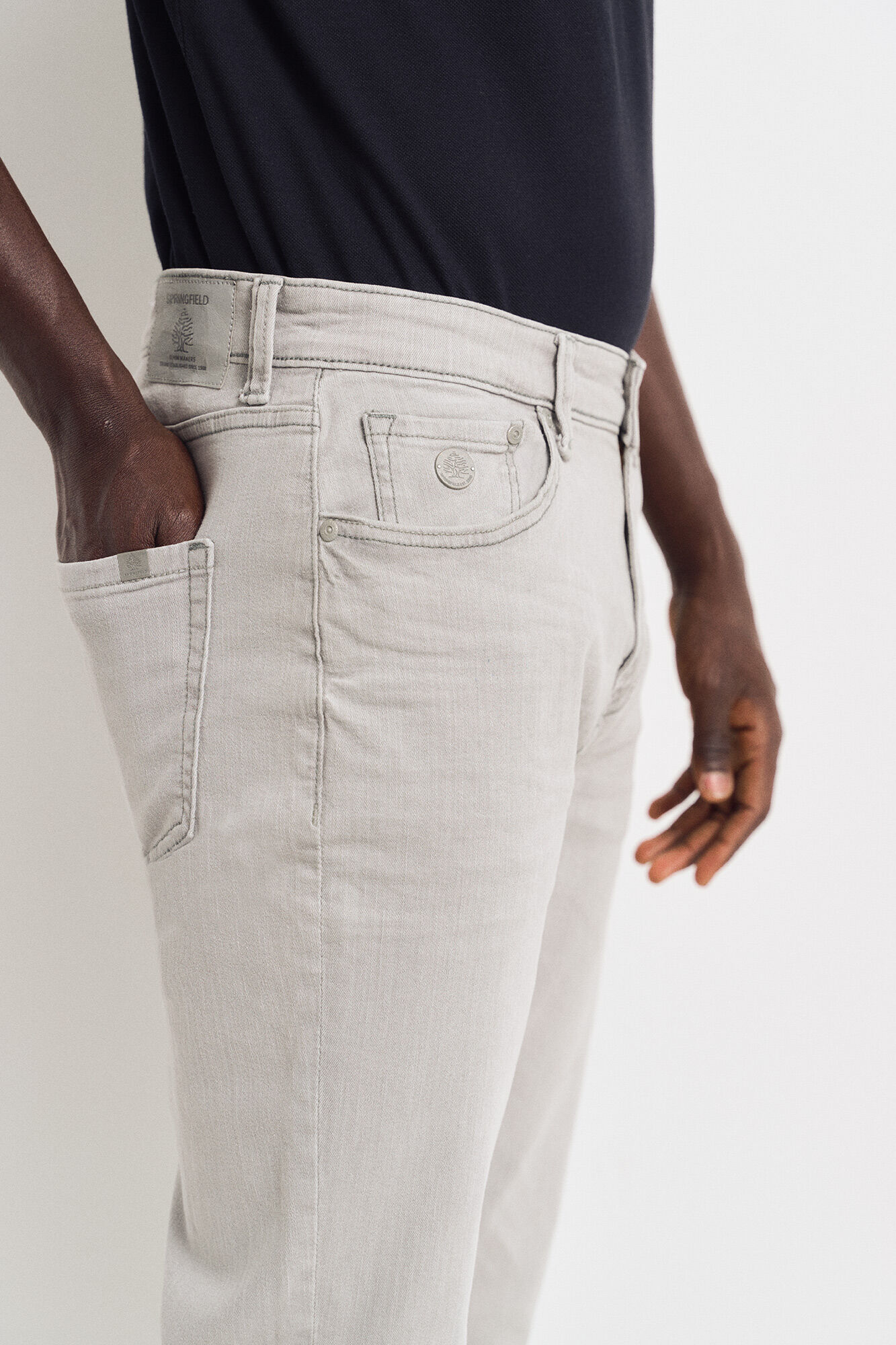 Springfield Vaqueiro gris slim fit