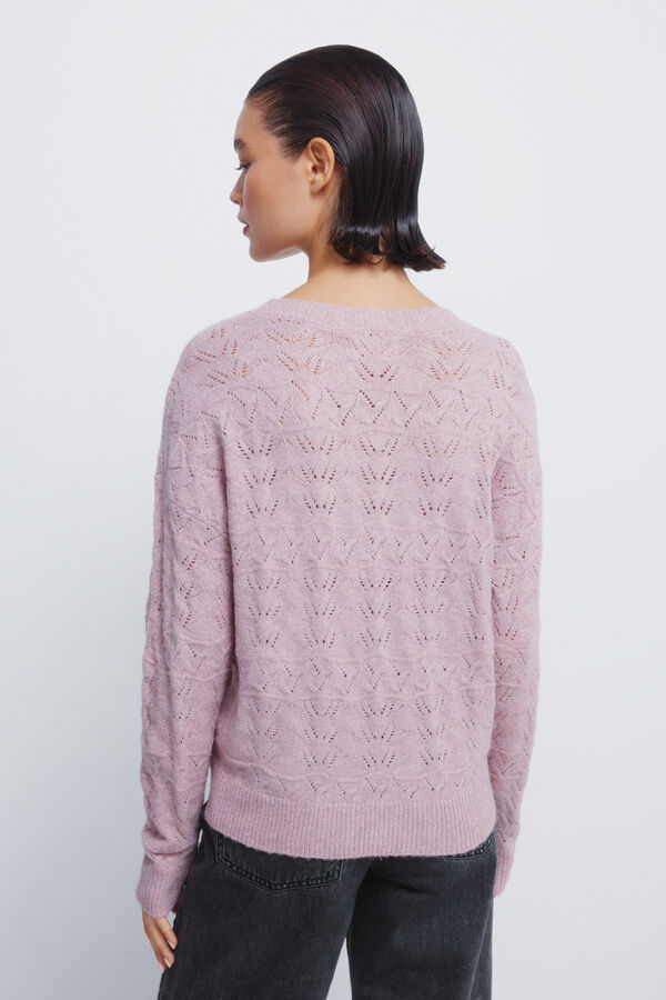 Springfield Jersey pointelle lurex rosa