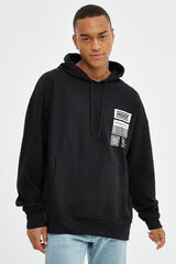 Inside Sudadera Con Capucha negro