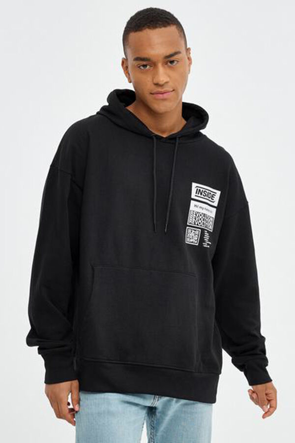 Inside Sudadera Con Capucha negro