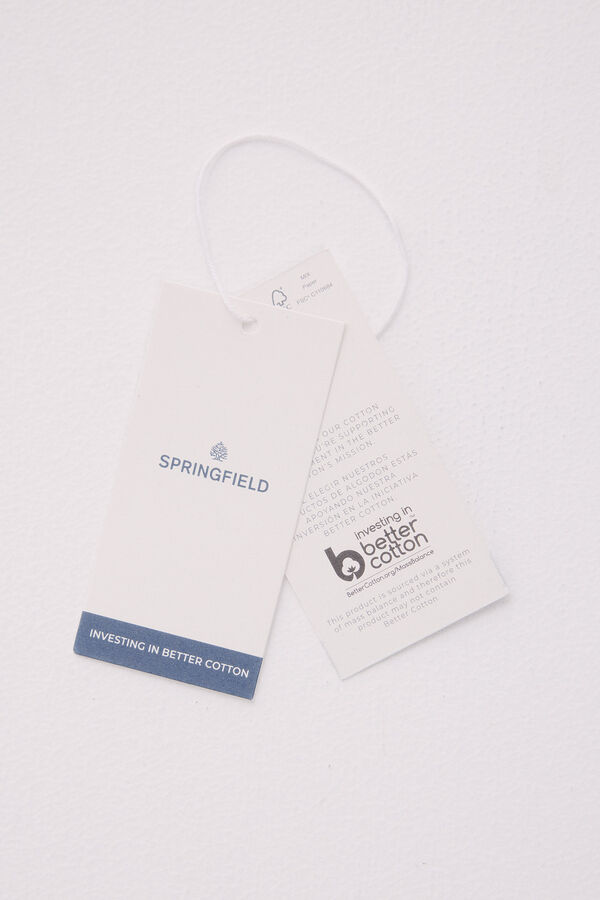 Springfield T-shirt efeito lavado castanho