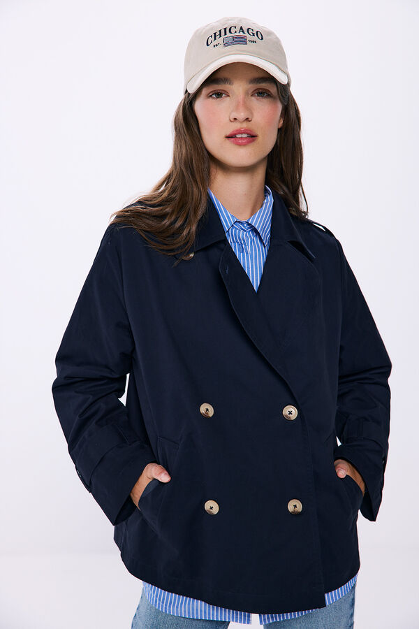 Springfield Gabardina corta azul