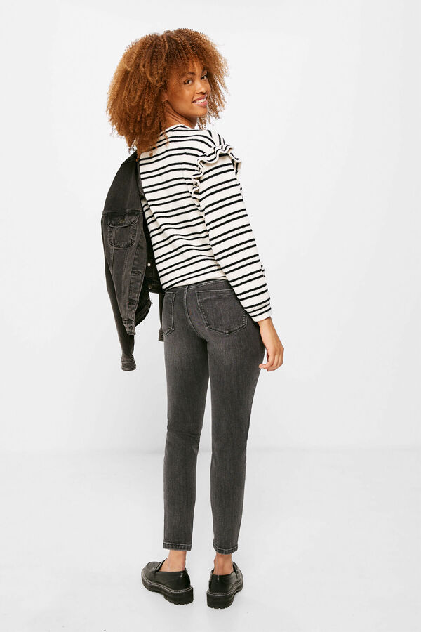 Springfield Jeans Slim Cropped Lavagem Sustent&aacute;vel cinzento