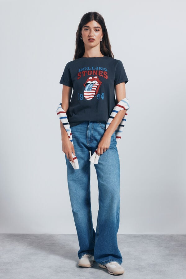 Springfield Camiseta "Rolling Stones" gris