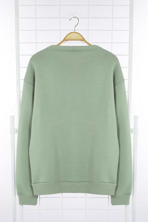 Trendyol Sweatshirt de gola redonda verde