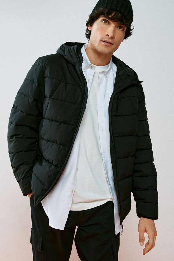 Springfield Chaqueta acolchada t&eacute;rmica negro