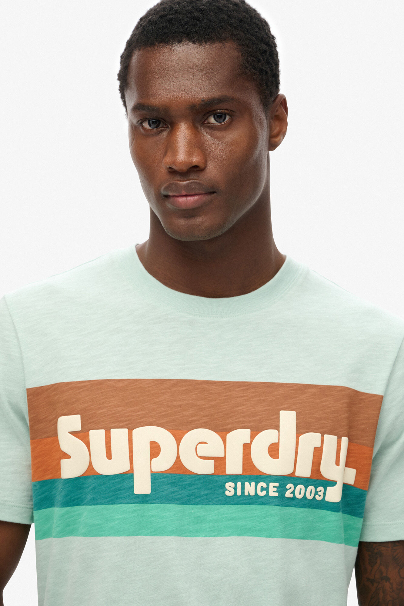 Superdry Camiseta Terrain Logo Stripe Relxed Tee