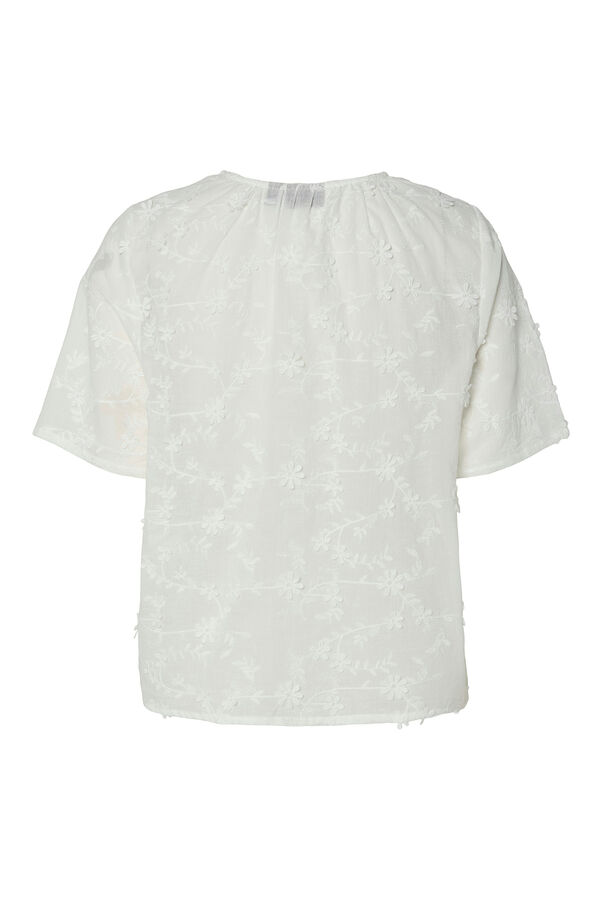 Pieces Blusa de manga curta  branco