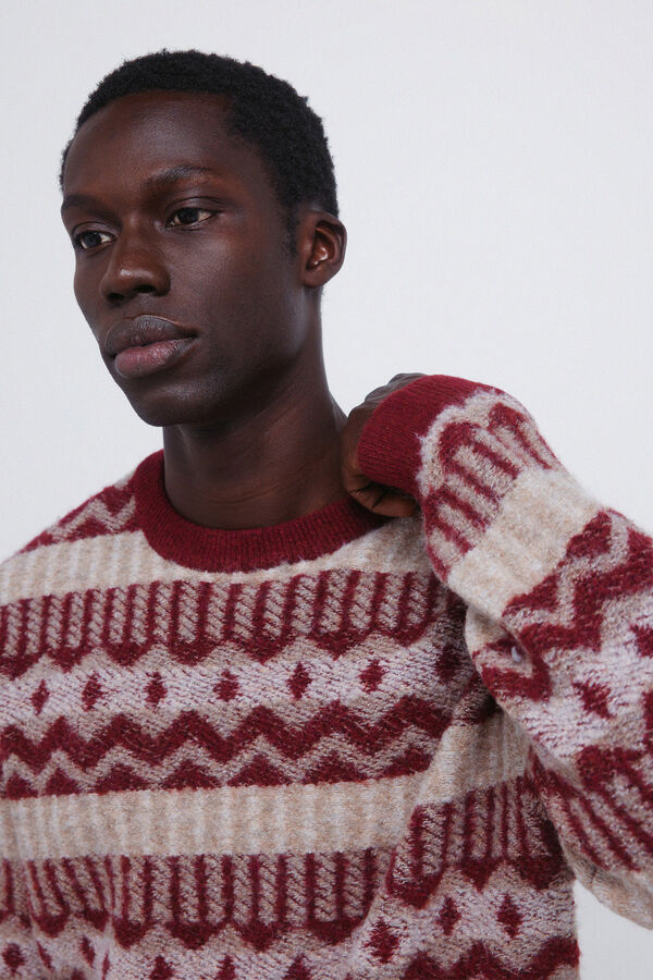 Springfield Jersey fantas&iacute;a rombos naranja