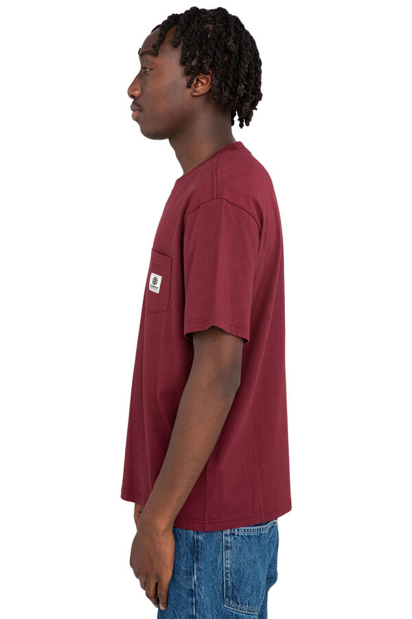 Element Basic Pocket - Camiseta para Hombre rojo