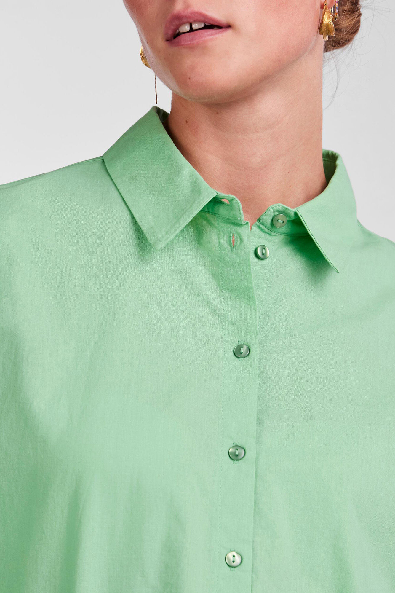 Pieces Camisa b&aacute;sica de algod&oacute;n