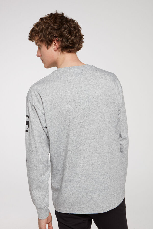 Champion camiseta boxy manga larga gris