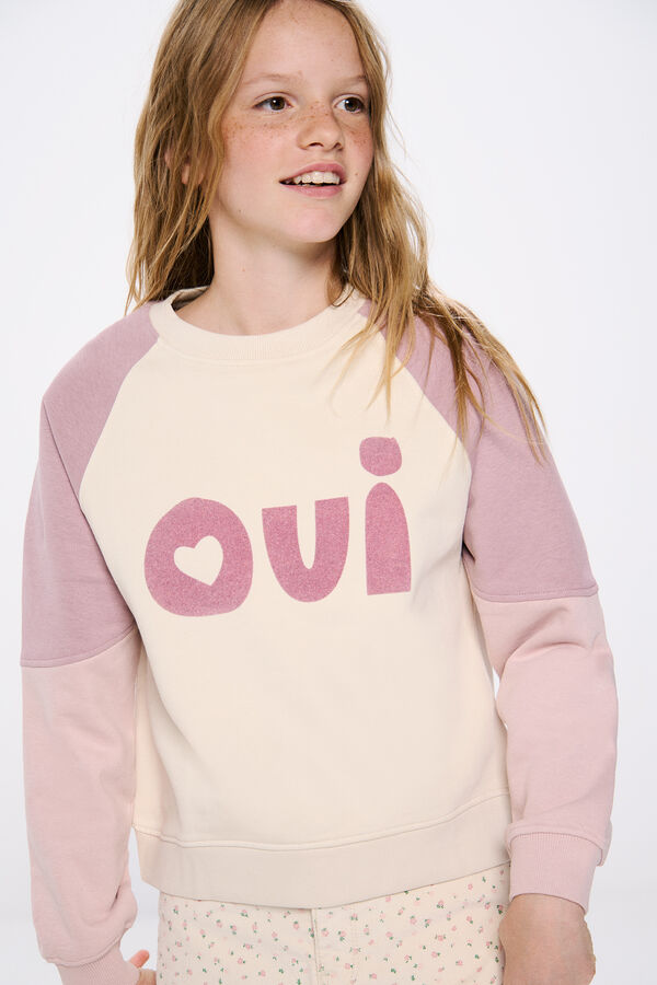 Springfield Kids Sweatshirt de menina OUI rosa