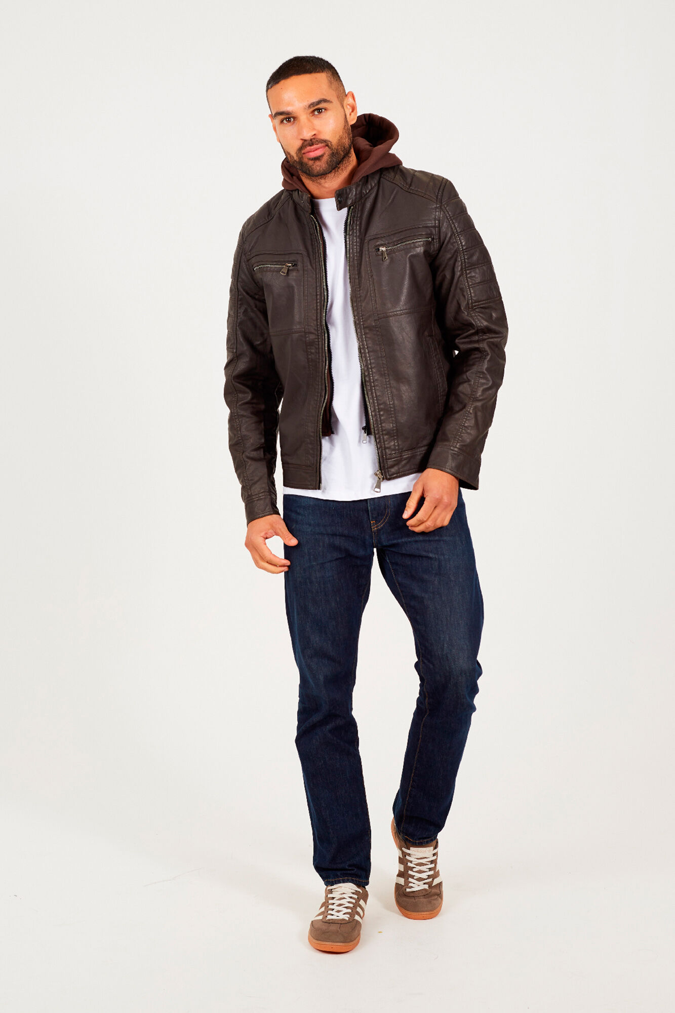 Brave Soul Casaco de motociclista com capuz