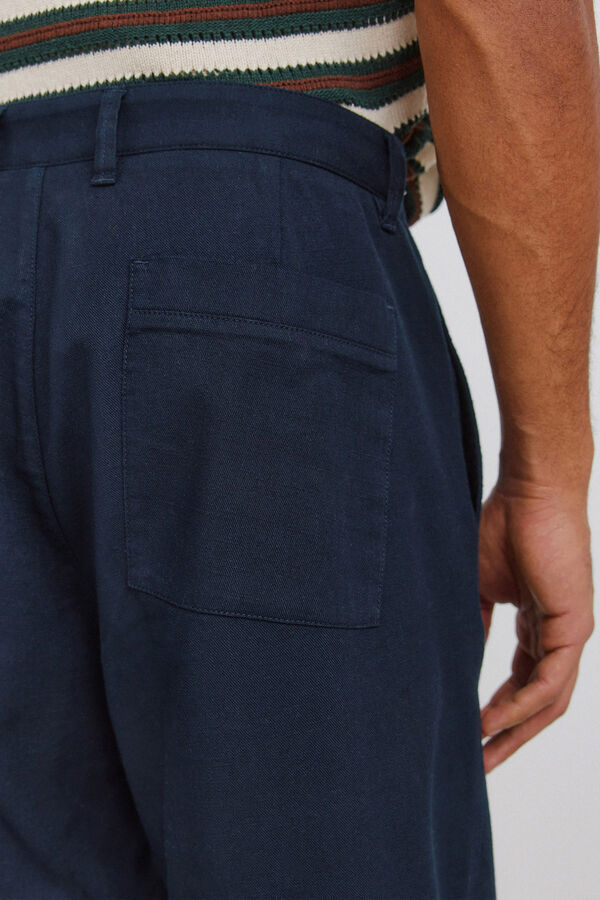 Springfield Pantal&oacute;n algod&oacute;n straight fit azul