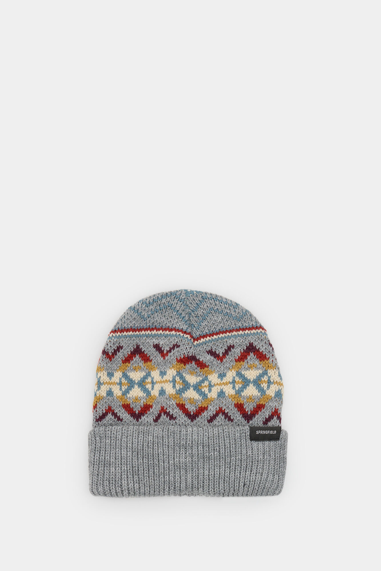 Springfield Gorro jacquard cinza
