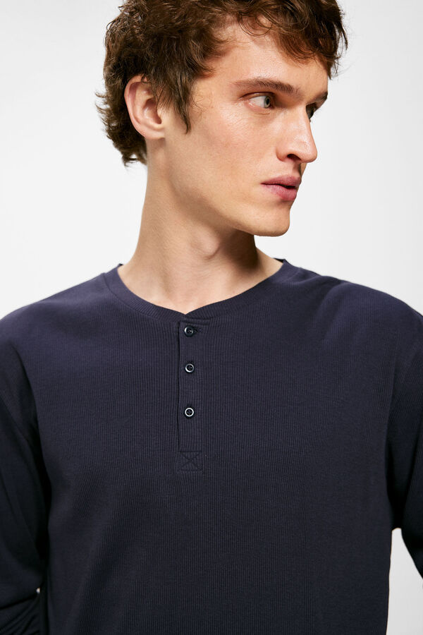 Springfield Pijama largo pantal&oacute;n rayas azul azul