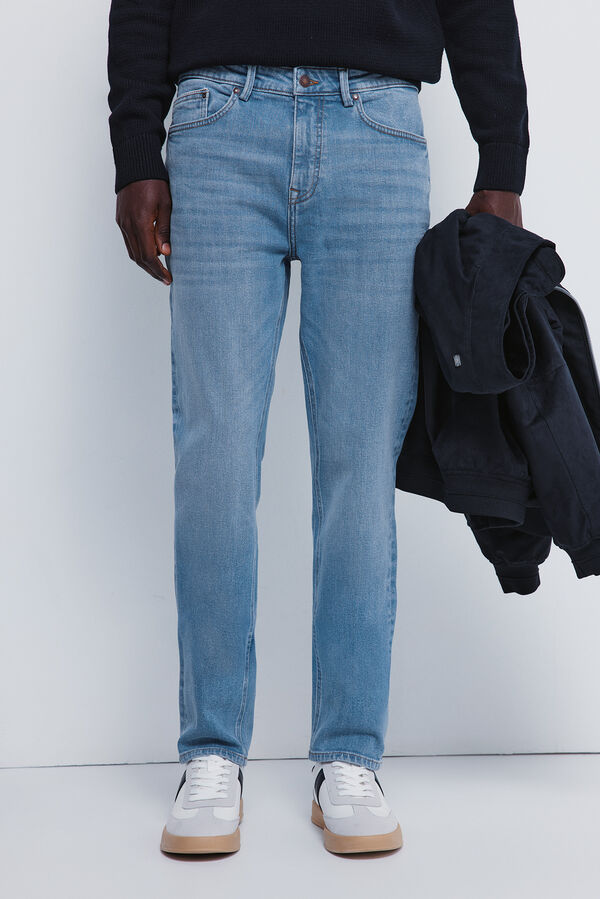 Springfield Jeans lavado medio slim fit azul