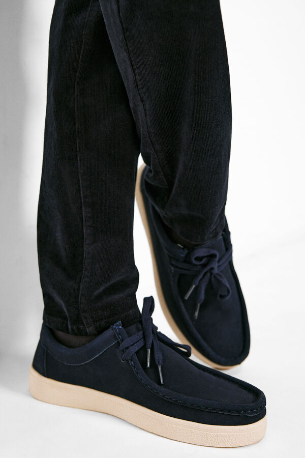 Springfield Chino micro pana azul