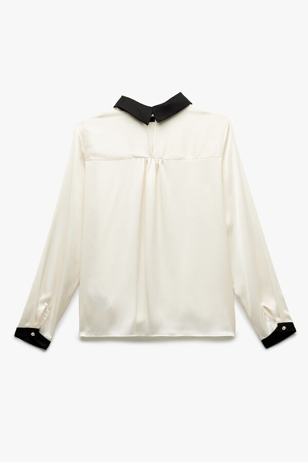 Koton Blusa de manga larga marfil