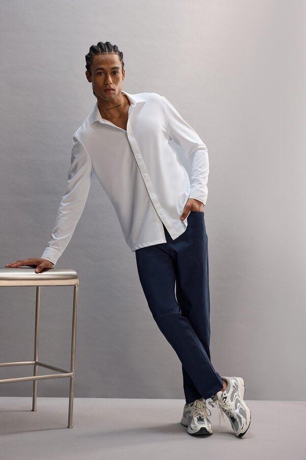 DeFacto Pantal&oacute;n deportivo ajustado azul