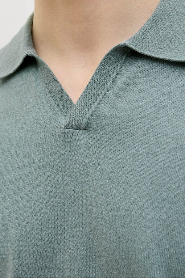 JJ REBEL Polo regular fit gris