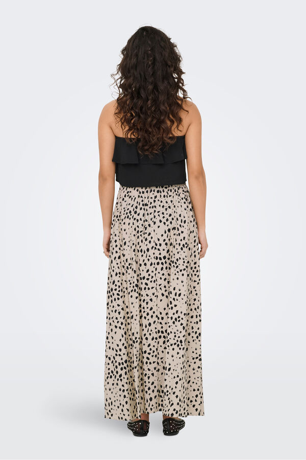 JDY Saia comprida estampada cinzento