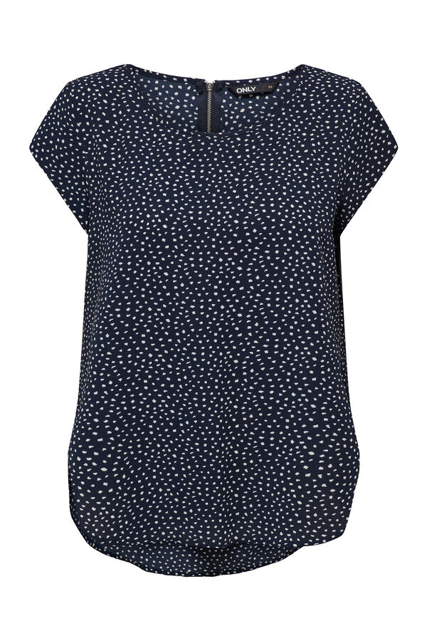 Only Camisola de manga curta azul