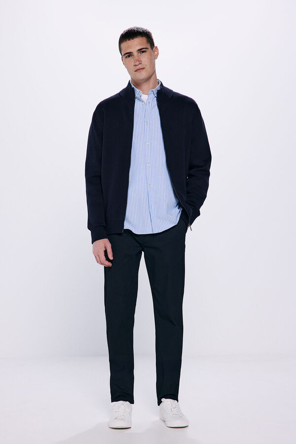 Springfield C&aacute;rdigan milano cremallera azul