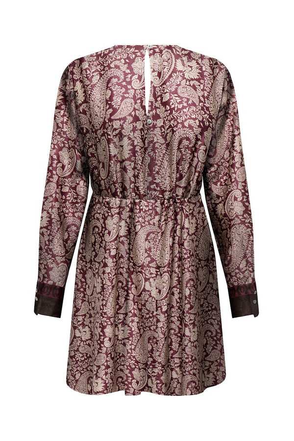 Only Vestido corto satinado estampado