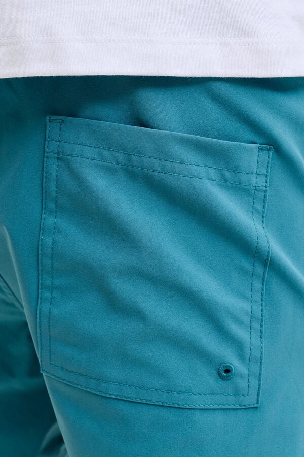 Jack & Jones Junior Fato de banho com cintura el&aacute;stica azul