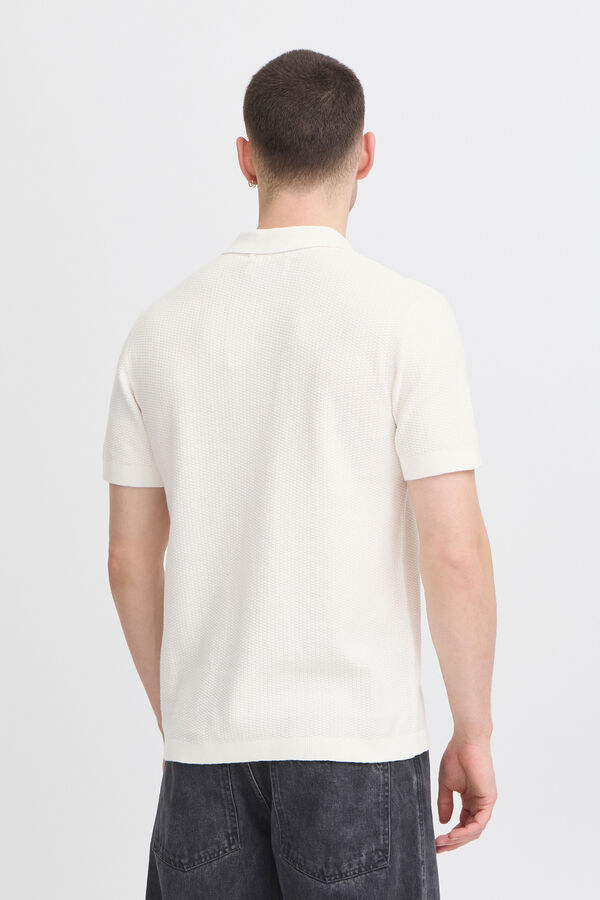 Blend Polo Punto Fino Bhaiden blanco