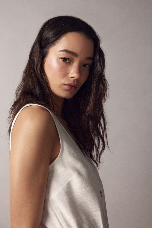 Springfield Mono Corto Cintur&oacute;n Algod&oacute;n blanco