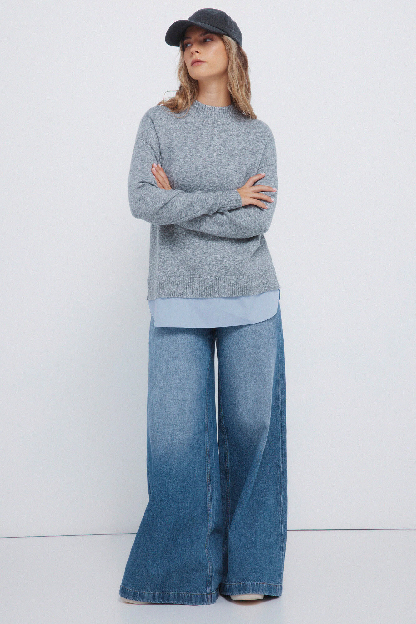 Springfield Camisola Perkins com gola combinada