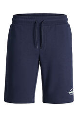 Jack & Jones PLUS Short felpa logo azul
