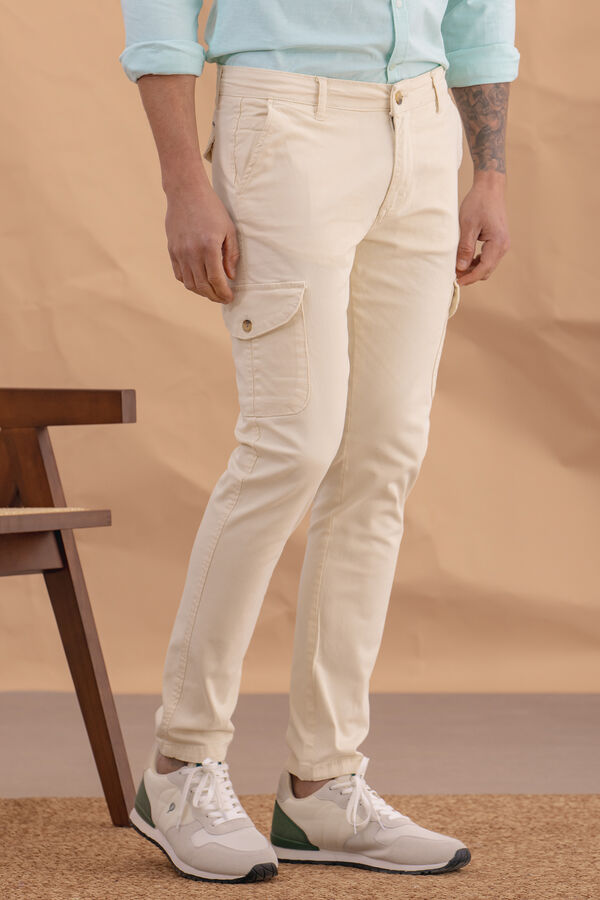 Celopman Pantal&oacute;n Chino Cargo Beige beige