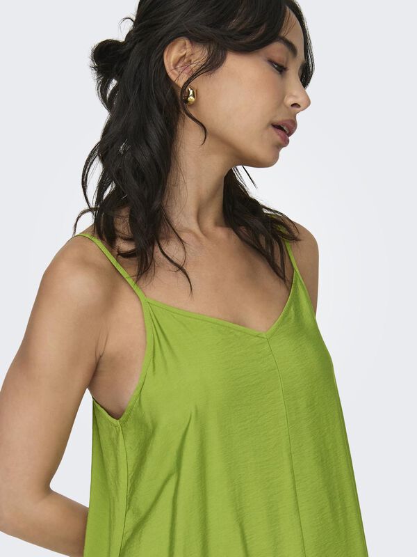 JDY Vestido de al&ccedil;as midi verde