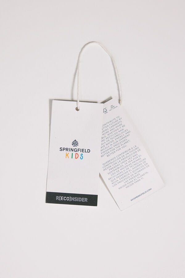 Springfield Kids T-shirt microrrisca menino azul