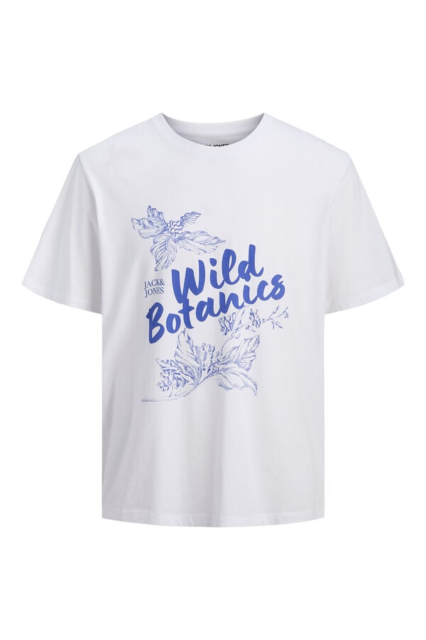 Jack & Jones Camiseta de algod&oacute;n estampada blanco