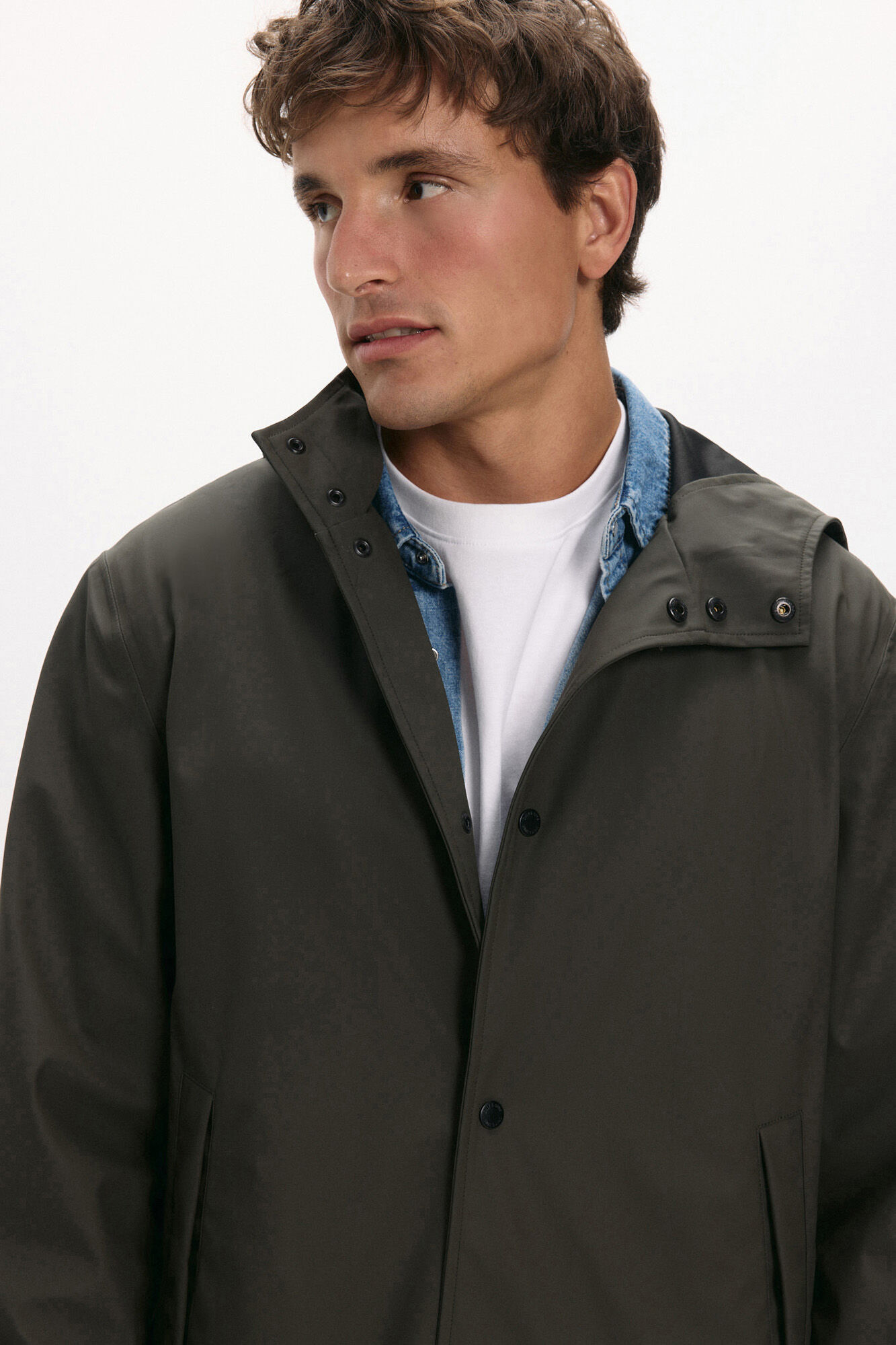 Only & Sons Imperme&aacute;vel com capuz