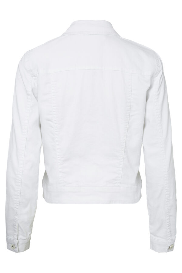 Noisy May Casaco branco denim branco