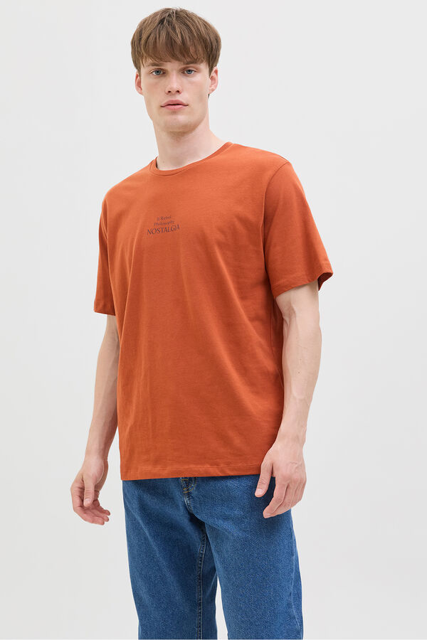 JJ REBEL Camiseta back print naranja